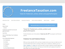 Tablet Screenshot of freelancetaxation.com
